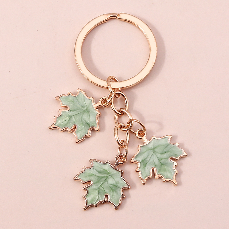 Monstera Thai Constellation - 新ファッションカエデの葉キーホルダーエナメル植物キーリング女性男性ハンドバッグペンダント DIY ジュエリー工芸アクセサリー