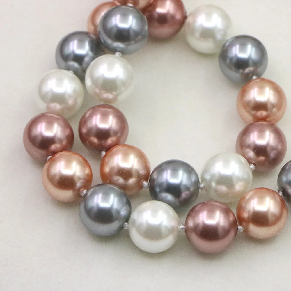 女性のための真珠のネックレス,12mm,マルチカラー,ラウン - String Of Pearls Plant のレビューと価格
