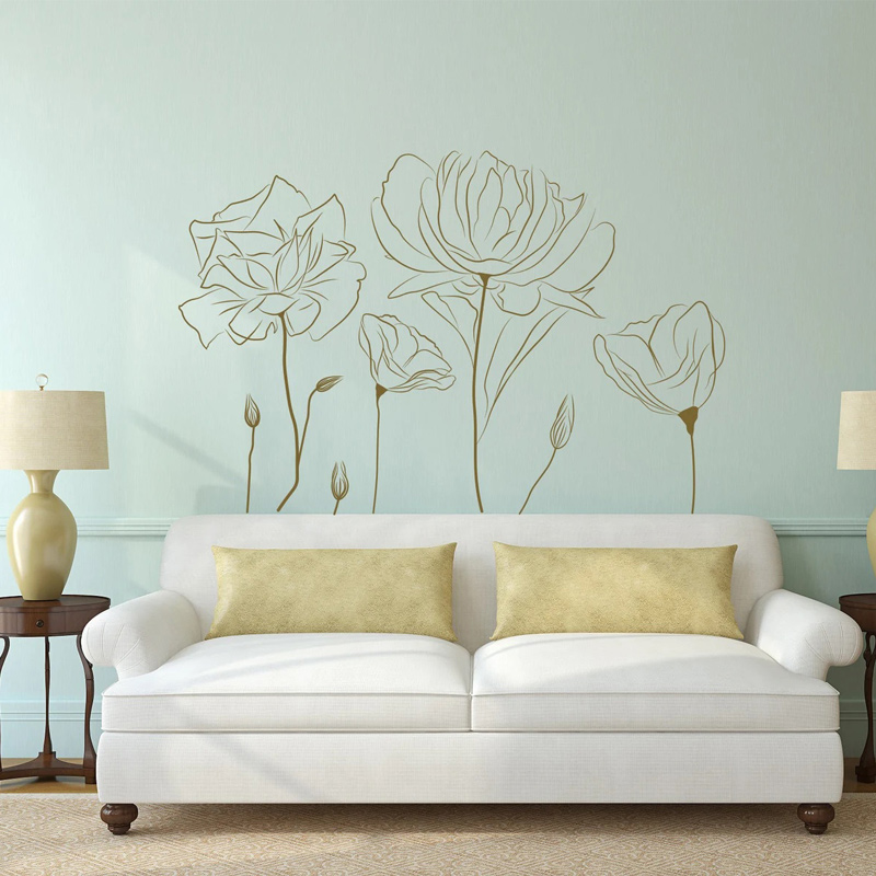 花をモチーフにしたインドアの花柄のビニールステッカー,インテ - Monstera Thai Constellation のレビューと価格