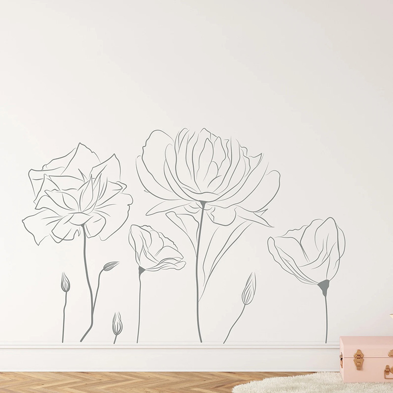 花をモチーフにしたインドアの花柄のビニールステッカー,インテ - Monstera Thai Constellation のレビューと価格