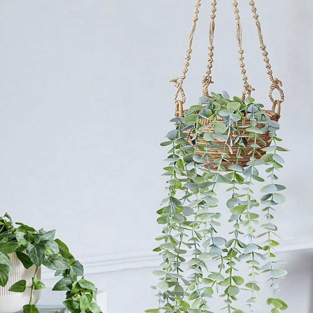 人工アイビー吊り下げユーカリの葉の飾りプラスチック製植物ホー - String Of Pearls Plant のレビューと価格