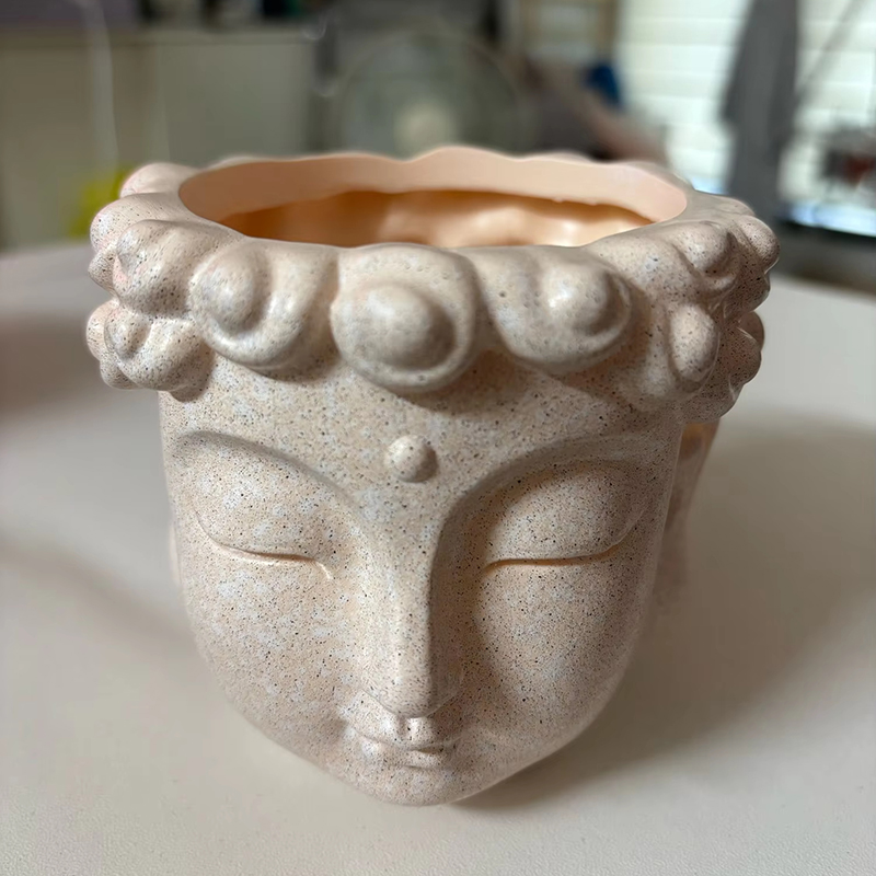 禅仏像樹脂製プランター植木鉢ホーム中庭庭園装飾工芸品飾り屋内 - Snake Plant Ceramic のレビューと価格