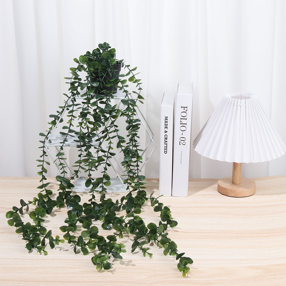 人工吊り下げ植物 ポット付き フェイクプラント 吊り下げつる - String Of Pearls Plant のレビューと価格