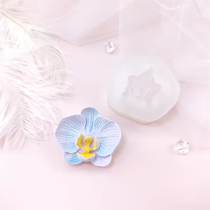 3D 蝶蘭シリコーンキャンドルモールドアロマセラピー石膏石鹸 - Orchid Phalaenopsis のレビューと価格