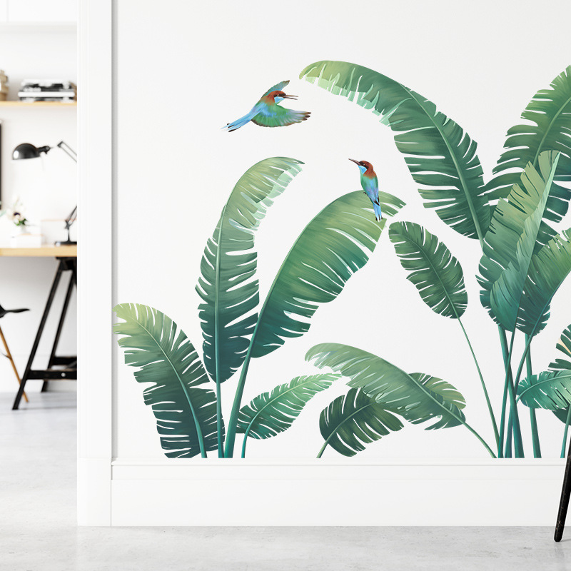 熱帯植物バナナの葉ビニールウォールステッカー寝室アクセサリー - Monstera Thai Constellation のレビューと価格