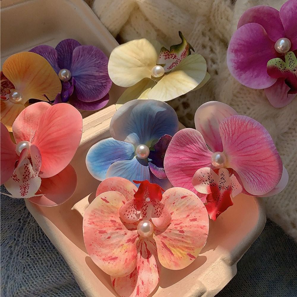 Duckbill orchid Butterflyヘアクリッ - Orchid Phalaenopsis のレビューと価格