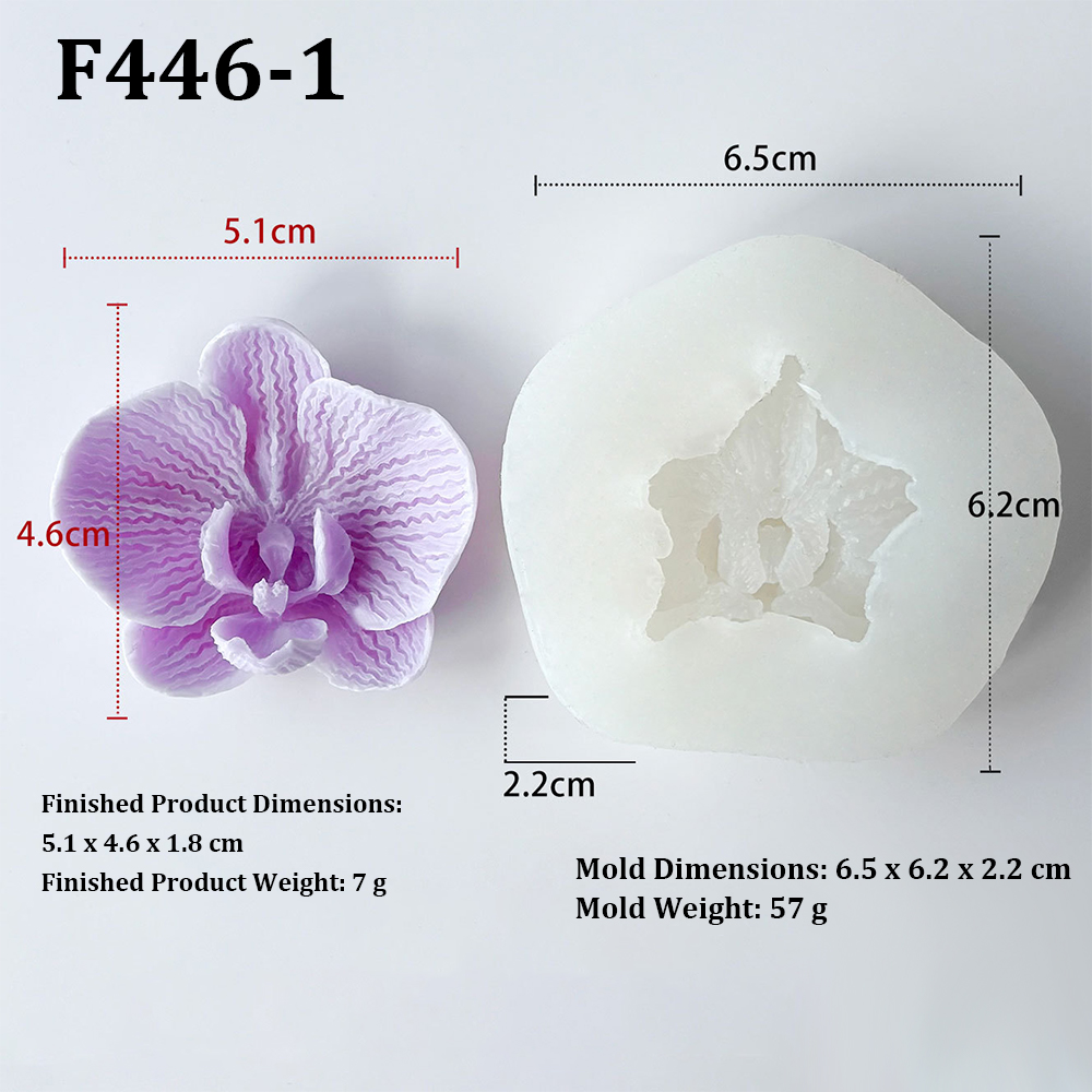 胡蝶蘭の花の形をしたキャンドルシリコンモールド DIYフラワ - Orchid Phalaenopsis のレビューと価格