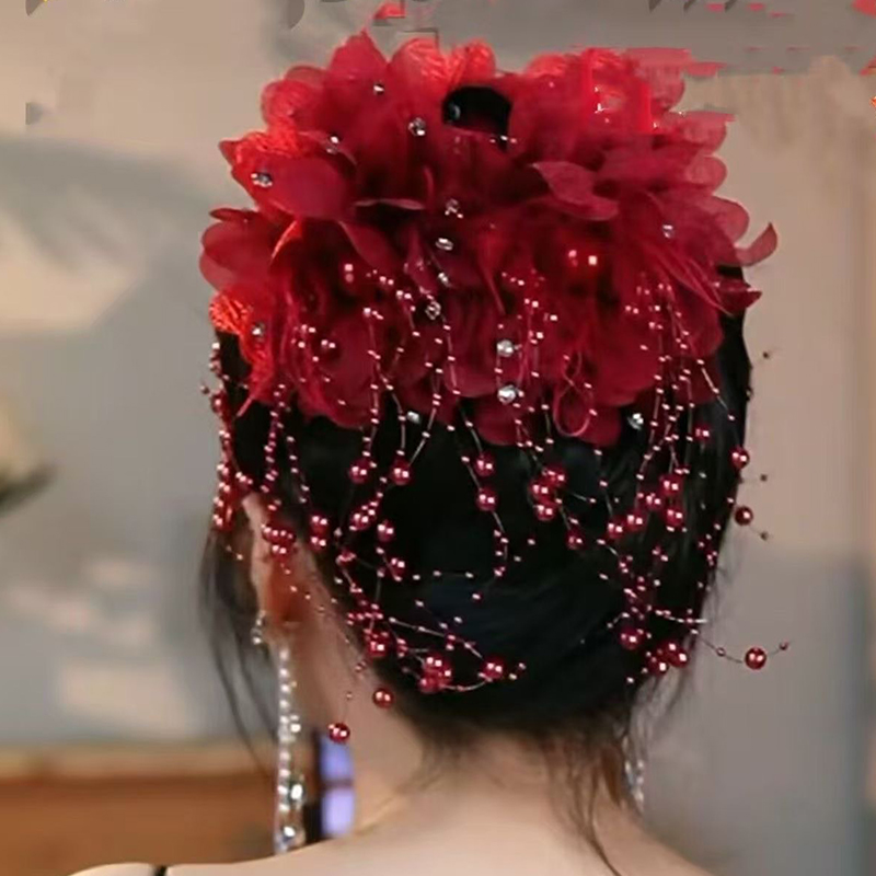 (.) 新しい女性用高級メッシュフラワーパールタッセルヘアク - String Of Pearls Plant のレビューと価格