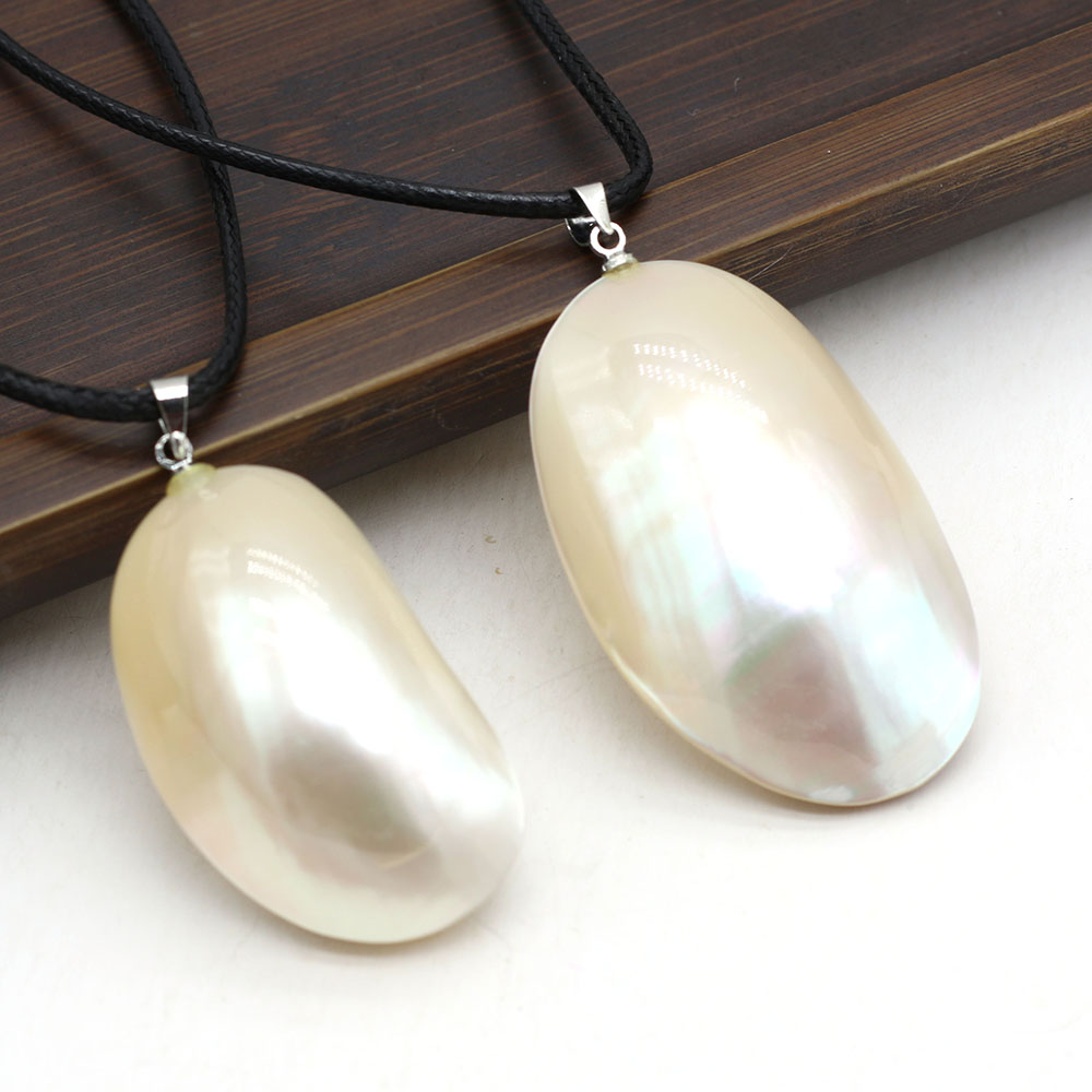 25x40mm 天然オーバル型マベビーズ マザーオブパールペ - String Of Pearls Plant のレビューと価格