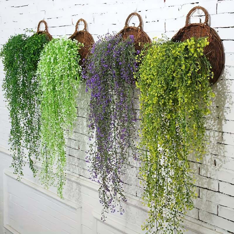 エアコン用人工ツタのつる,偽の吊り壁,ウィロー,籐の葉,プラ - String Of Pearls Plant のレビューと価格