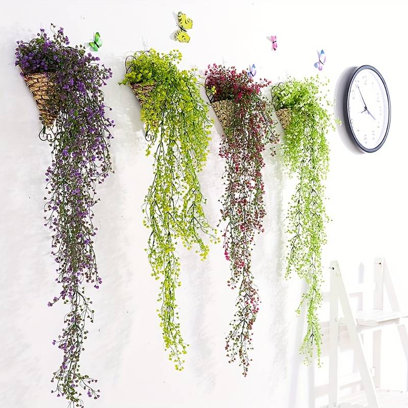 エアコン用人工ツタのつる,偽の吊り壁,ウィロー,籐の葉,プラ - String Of Pearls Plant のレビューと価格